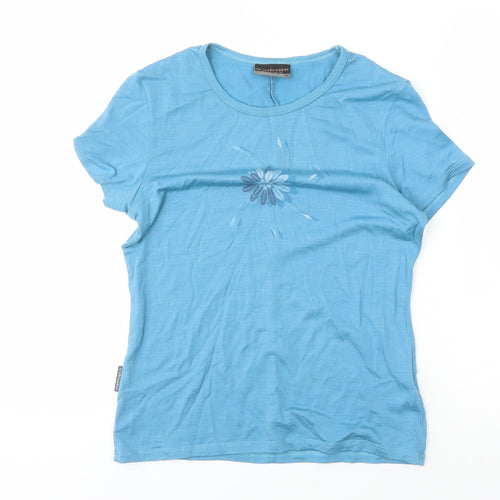 Icebreaker Women's Blue Merino Wool T-Shirt M