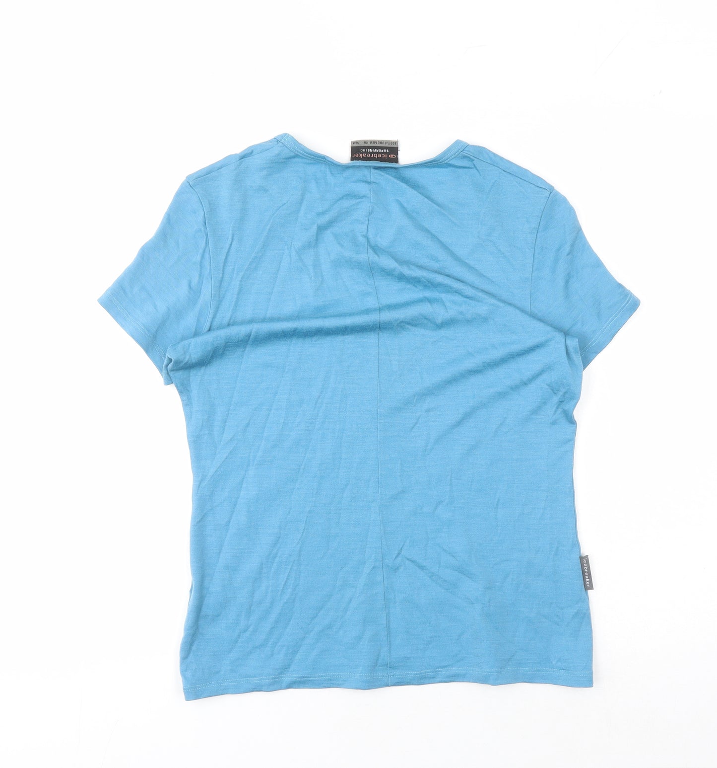 Icebreaker Women's Blue Merino Wool T-Shirt M