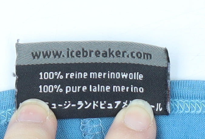 Icebreaker Women's Blue Merino Wool T-Shirt M