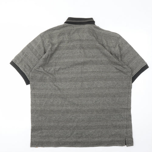 Stylo Men's Grey Short Sleeve Polo - Size L