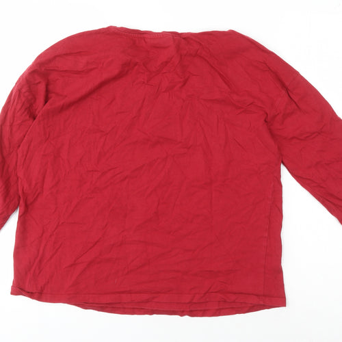 Harry Potter Teens Red Graphic Long Sleeve Top Size 12-14