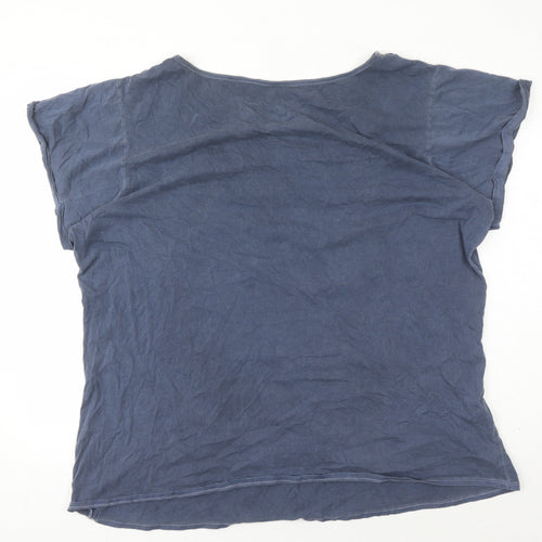 Coca Cola Women's Blue T-Shirt Size 24 Retro Graphic
