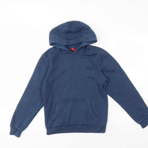 Slazenger Boys Blue Hooded Pullover Sweatshirt 11-12 Years