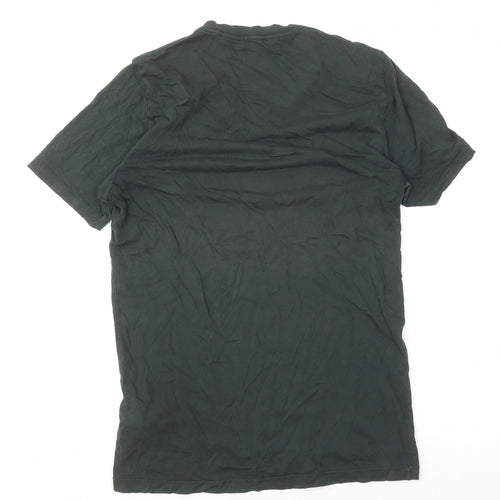 Reiss Men's Green V-Neck T-Shirt, Size S, Short Sleeve