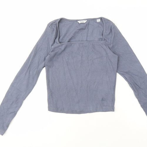Jack Wills Women's Blue Long Sleeve Basic T-Shirt