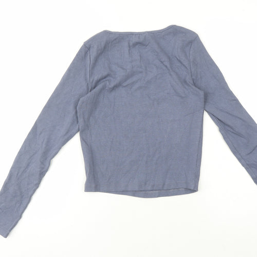 Jack Wills Women's Blue Long Sleeve Basic T-Shirt