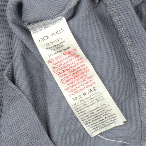 Jack Wills Women's Blue Long Sleeve Basic T-Shirt