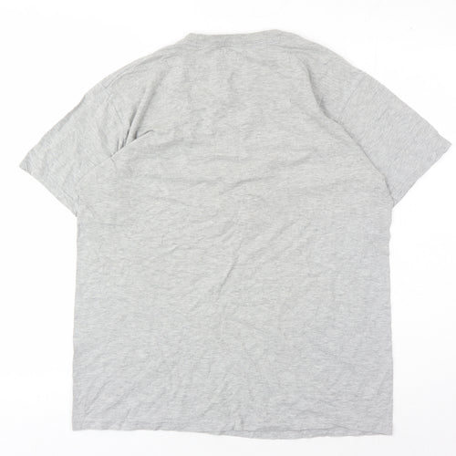 DC Shoes Men's Grey Graphic T-Shirt M Crew Neck Short Sleeve