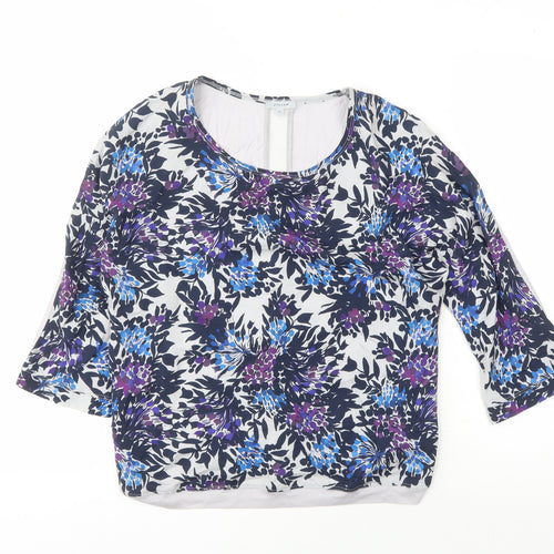 Jigsaw Women's Multicoloured XS Silk Floral Blouse