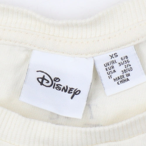 Disney Beige Simba T-Shirt XS Unisex Adults Casual