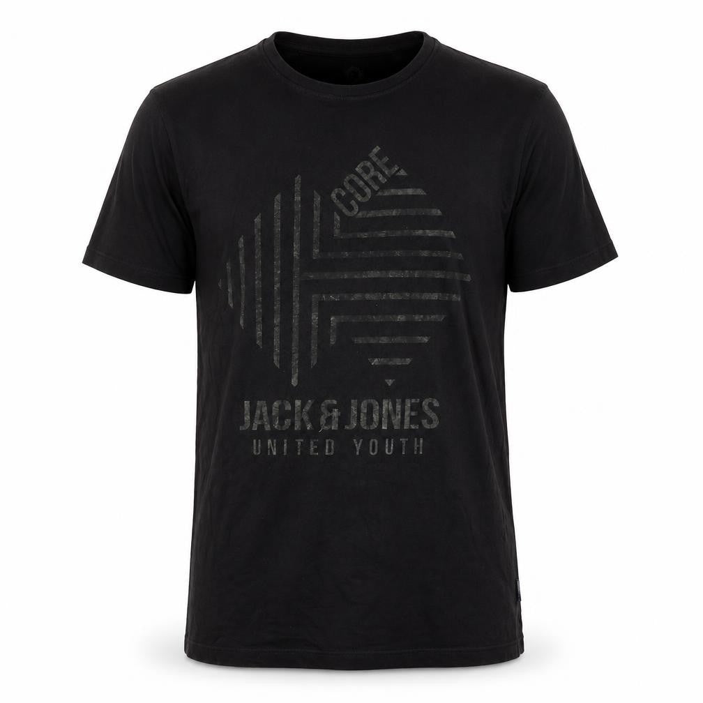 Jack & Jones Men's Black M Logo T-Shirt