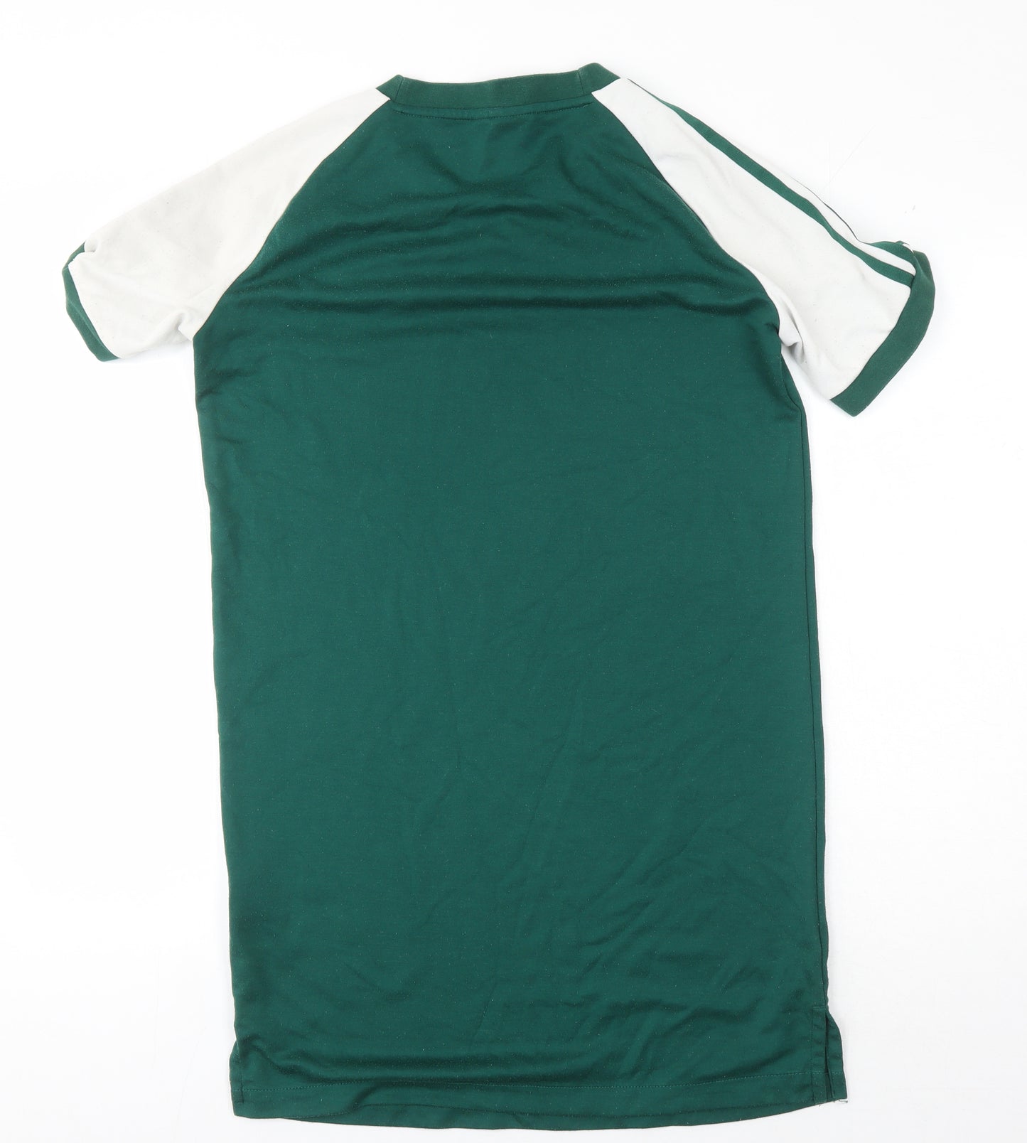Adidas Men's Green Crew Neck Logo T-Shirt Size 4