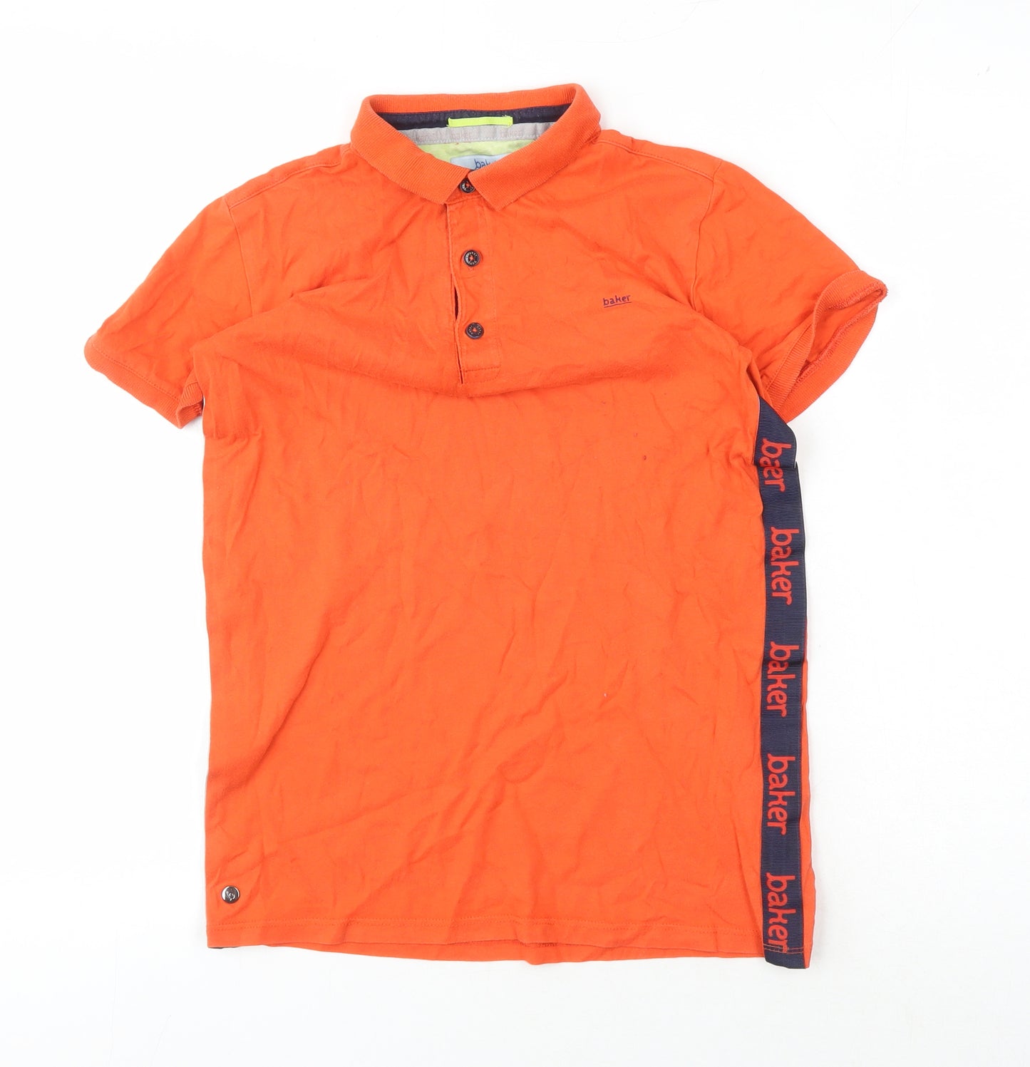 Ted Baker Boys Orange Polo Shirt Size 11-12 Years