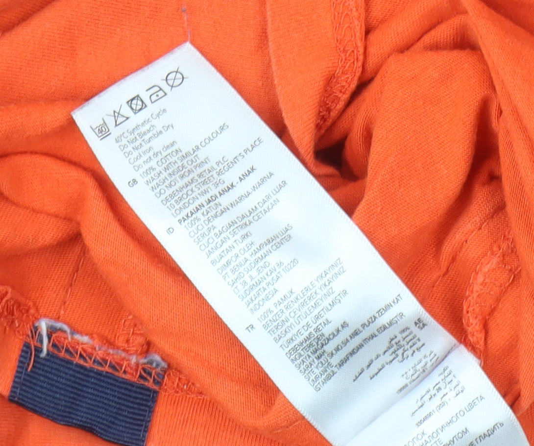 Ted Baker Boys Orange Polo Shirt Size 11-12 Years