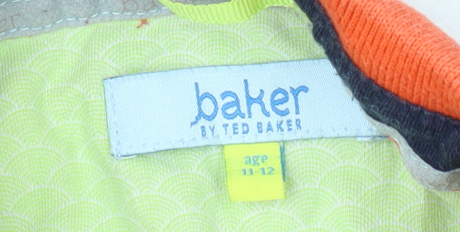 Ted Baker Boys Orange Polo Shirt Size 11-12 Years