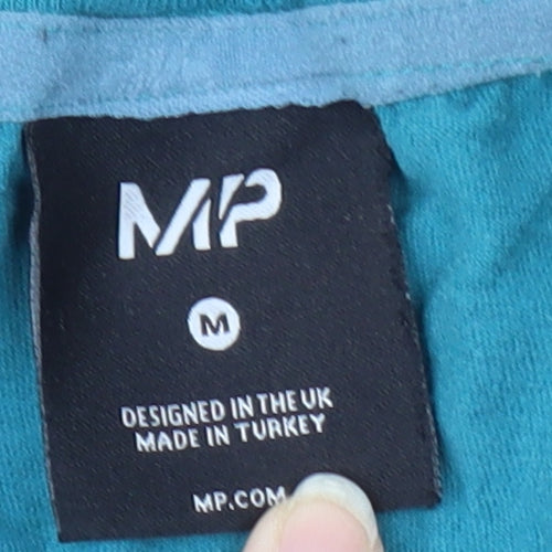 MP Men's Green Cotton Crew Neck T-Shirt, Size M
