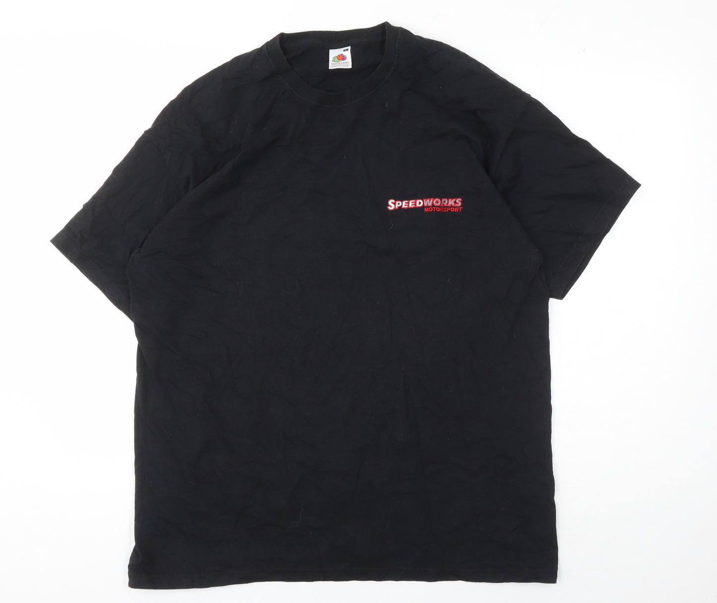 Fruit of the Loom XL Black Motorsport T-Shirt