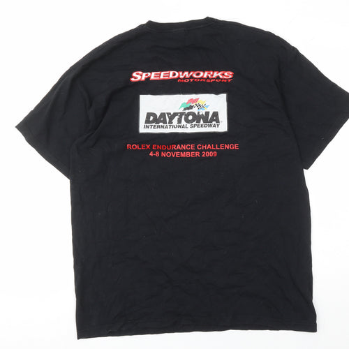Fruit of the Loom XL Black Motorsport T-Shirt
