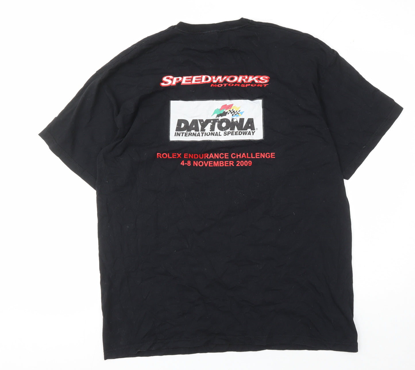 Fruit of the Loom XL Black Motorsport T-Shirt