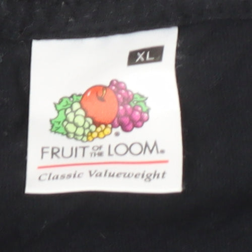 Fruit of the Loom XL Black Motorsport T-Shirt