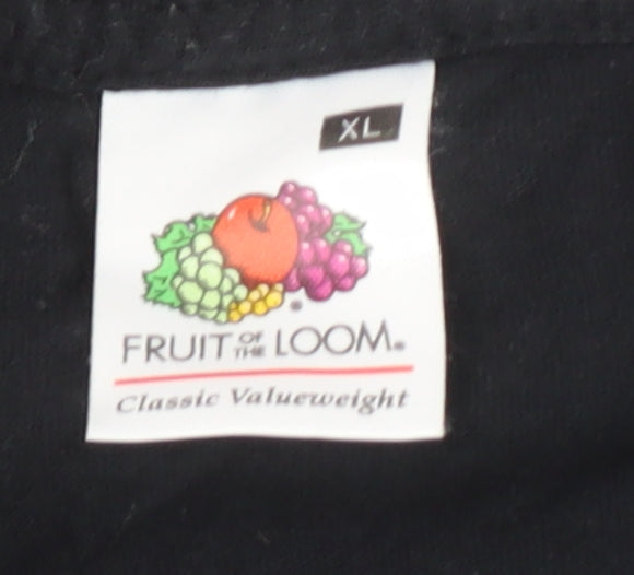 Fruit of the Loom XL Black Motorsport T-Shirt