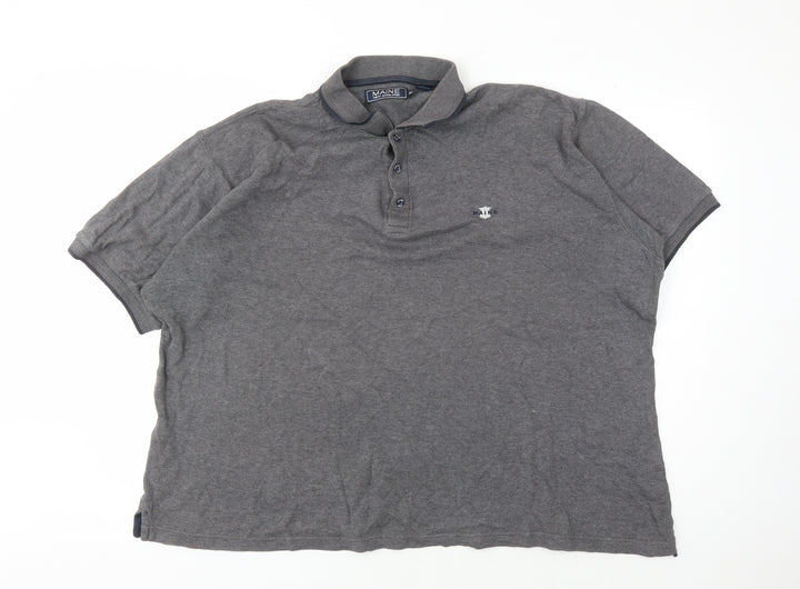 Maine New England Men's Grey Cotton Polo Shirt XL