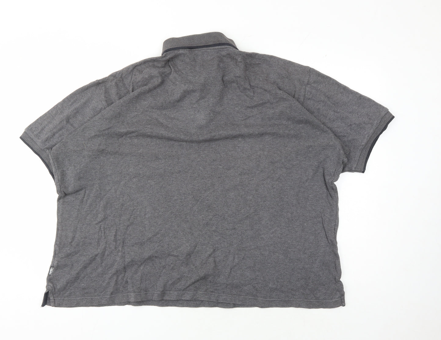 Maine New England Men's Grey Cotton Polo Shirt XL