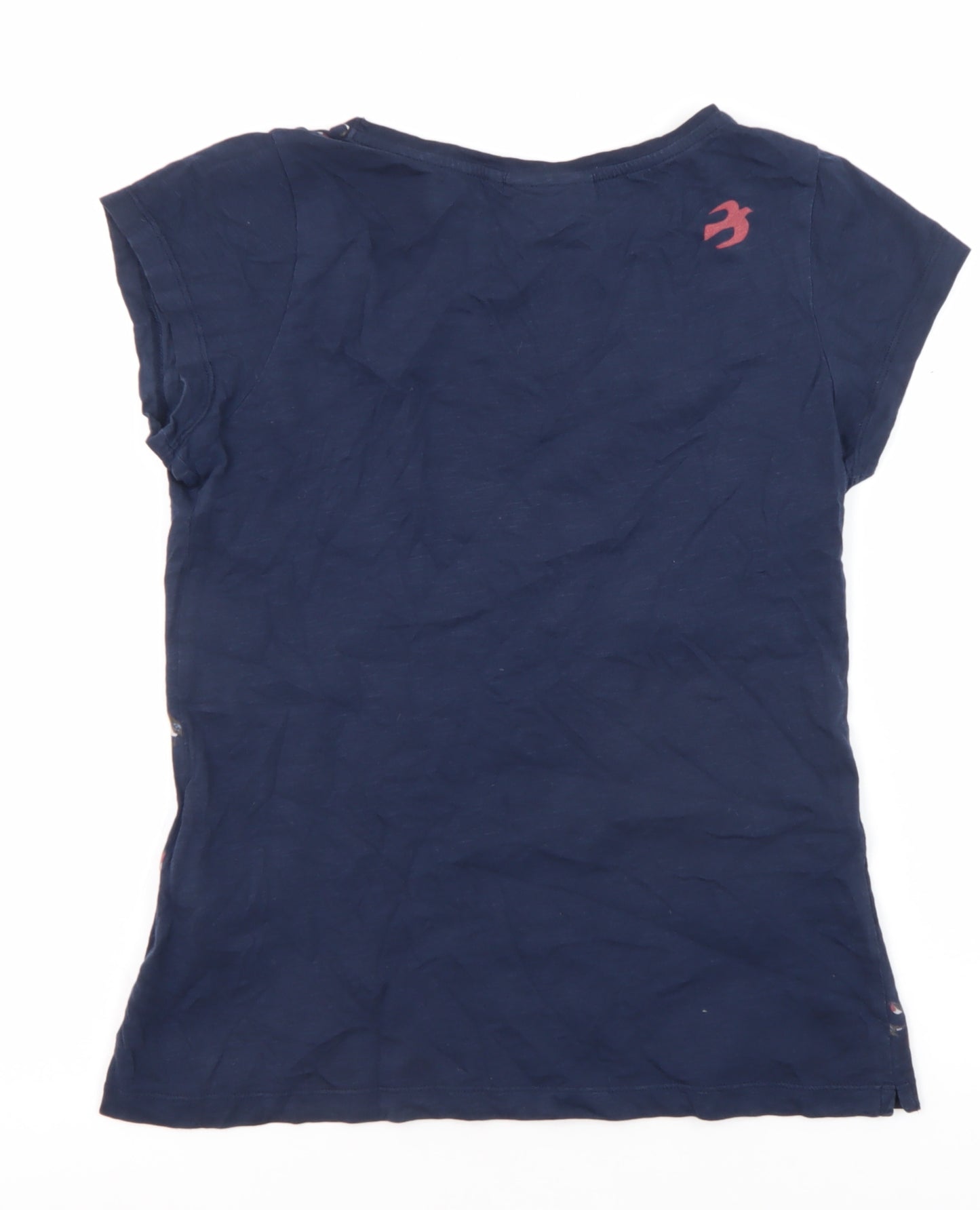 Brakeburn Women's Blue Bird Print Jersey T-Shirt