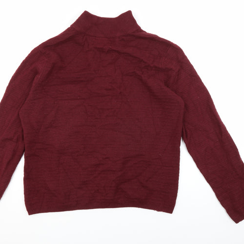 Farah Men's Red 1/2 Zip Cotton Jumper M