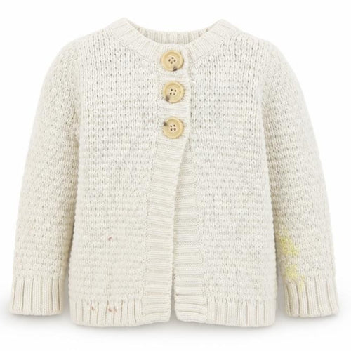 Old Navy Ivory Knit Cardigan Unisex Baby 24 Months