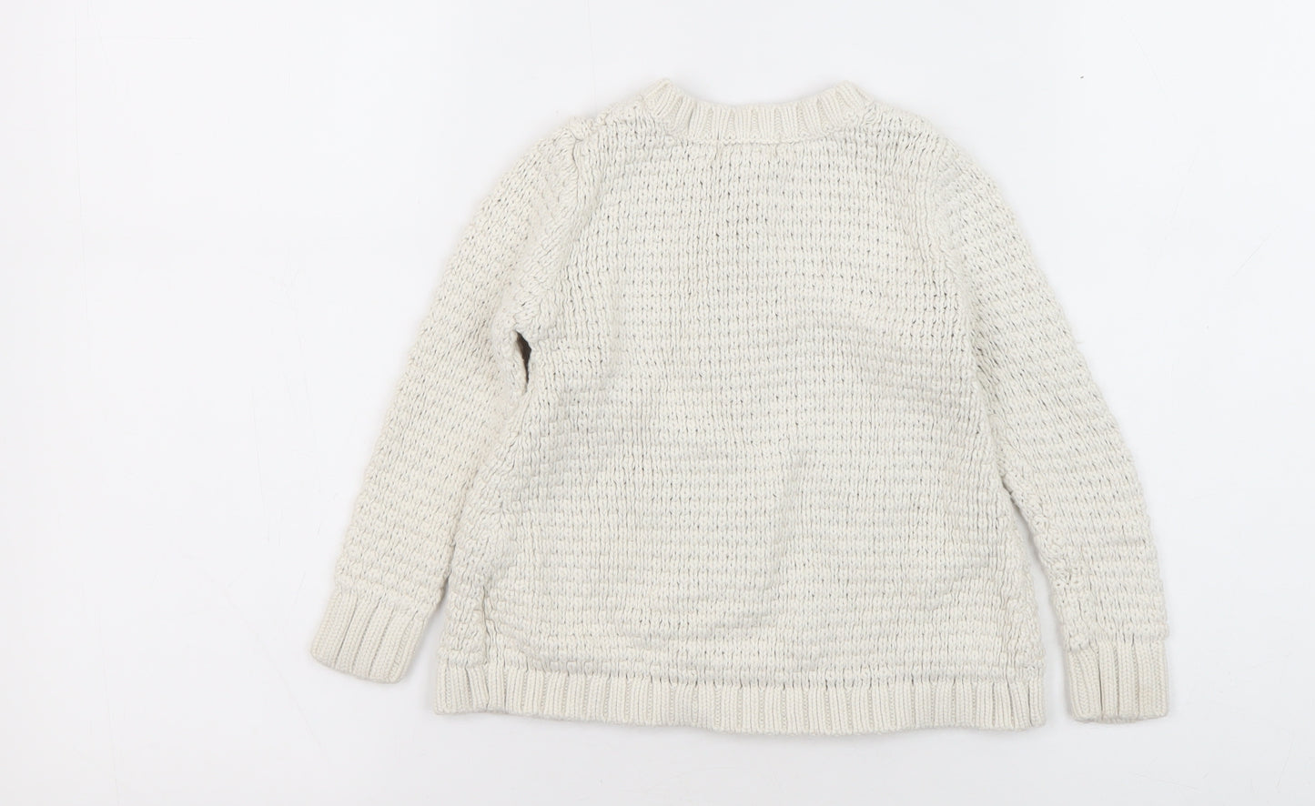 Old Navy Ivory Knit Cardigan Unisex Baby 24 Months