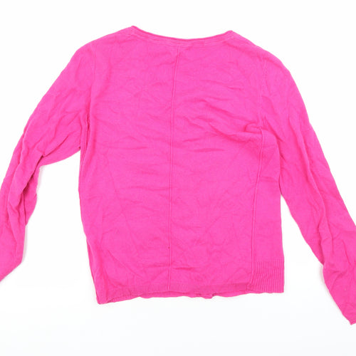 White Stuff Women's Pink Cardigan, Size 10, Long Sleeve