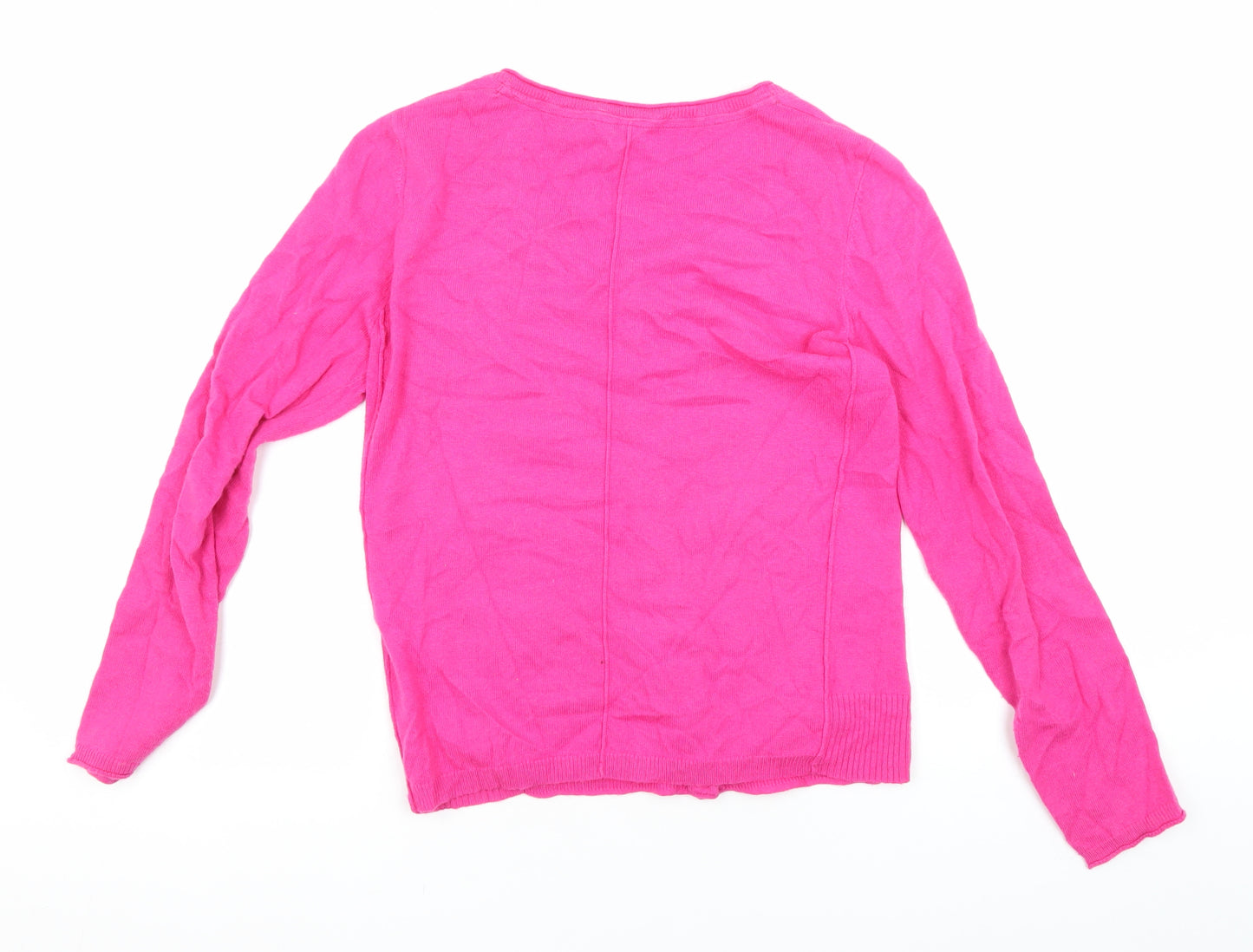White Stuff Women's Pink Cardigan, Size 10, Long Sleeve