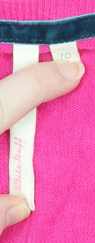 White Stuff Women's Pink Cardigan, Size 10, Long Sleeve