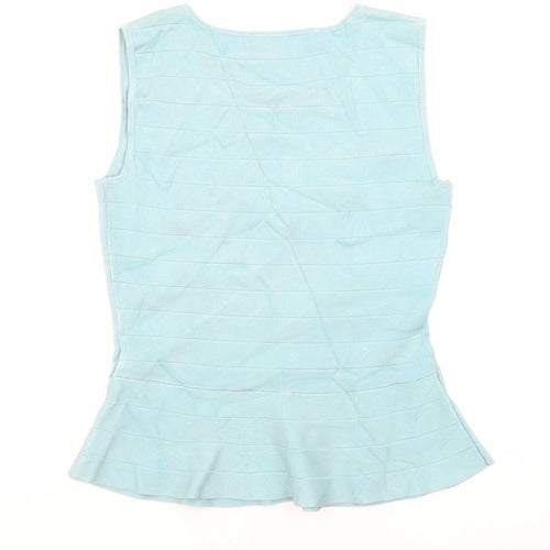 Uterque Women's Blue Cotton Tank Top Size L