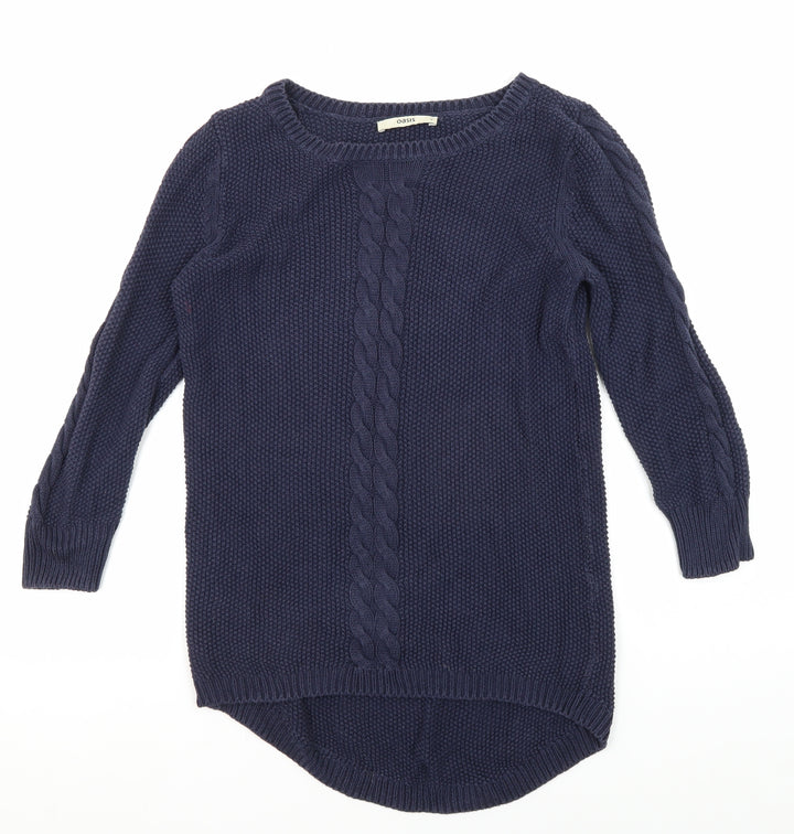 Oasis Women's Blue Pullover Jumper Size S