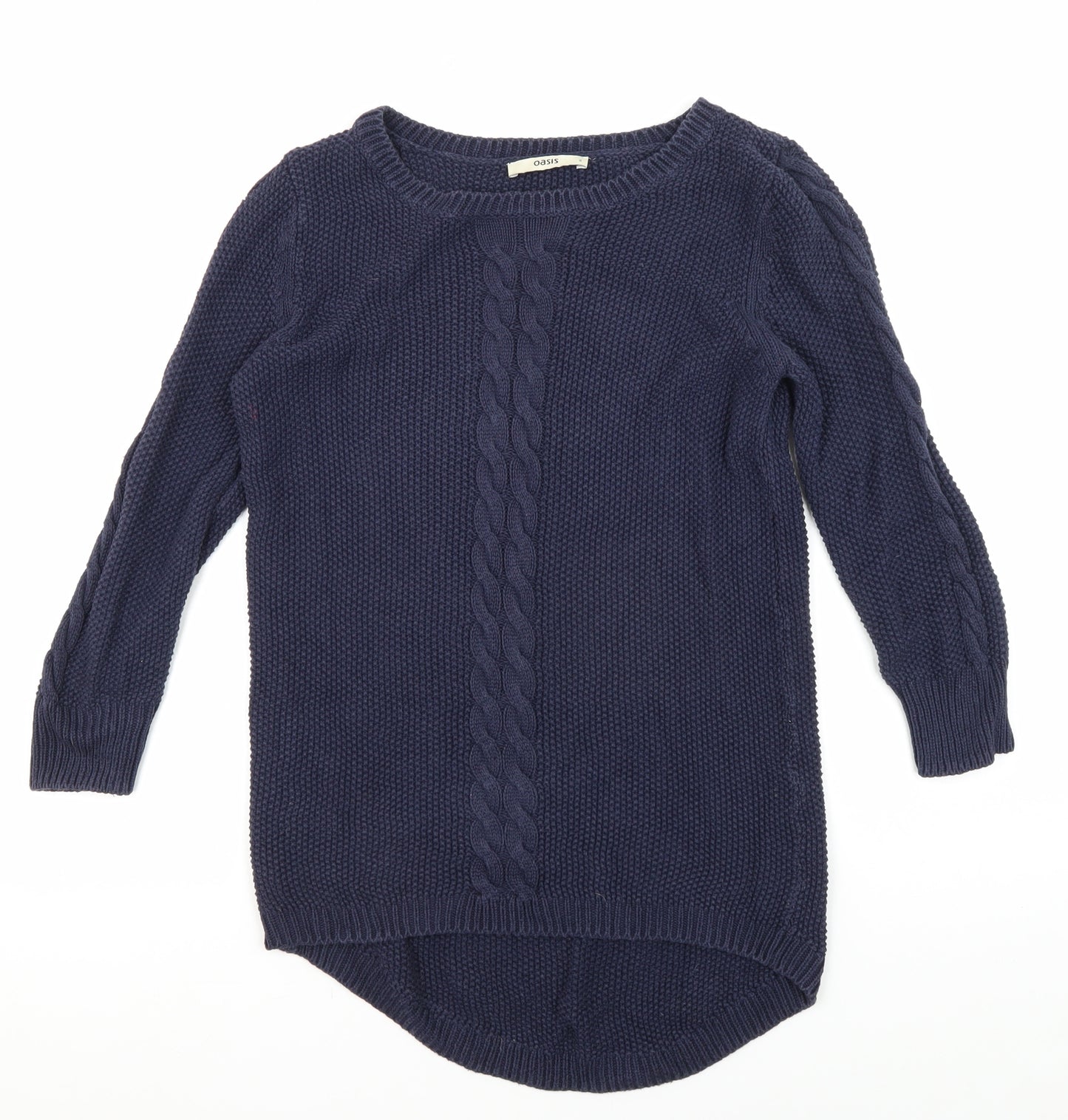Oasis Women's Blue Pullover Jumper Size S