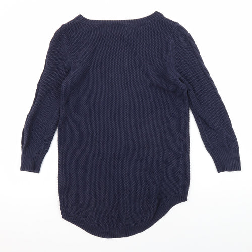 Oasis Women's Blue Pullover Jumper Size S