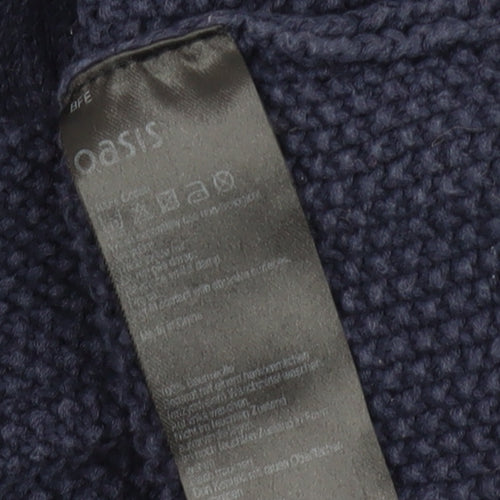 Oasis Women's Blue Pullover Jumper Size S