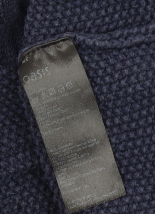 Oasis Women's Blue Pullover Jumper Size S