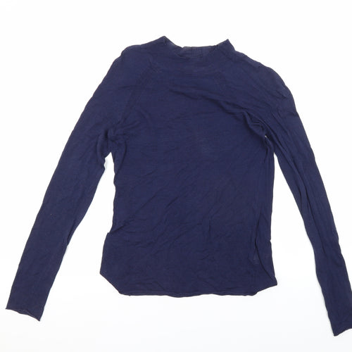 Oliver Bonas Women's Blue Long Sleeve Basic Blouse