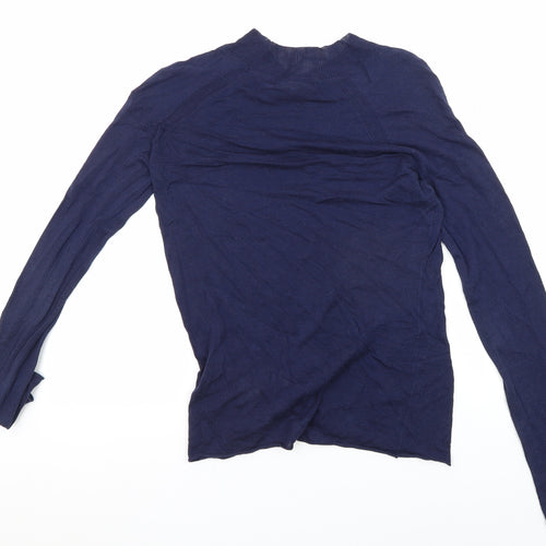 Oliver Bonas Women's Blue Long Sleeve Basic Blouse