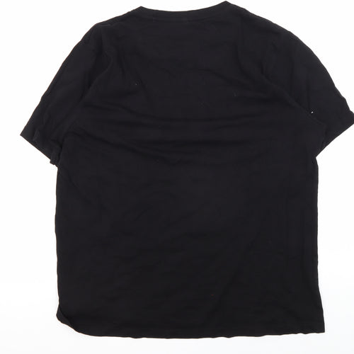 Denim & Flower Black T-Shirt, Unisex, Size 16, Love Wins