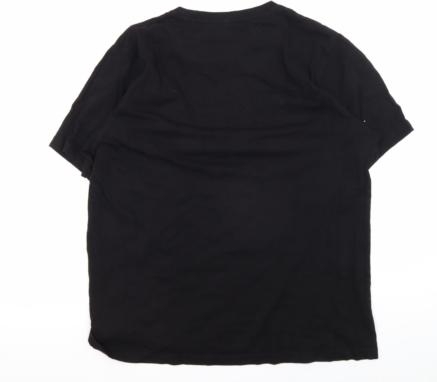 Denim & Flower Black T-Shirt, Unisex, Size 16, Love Wins