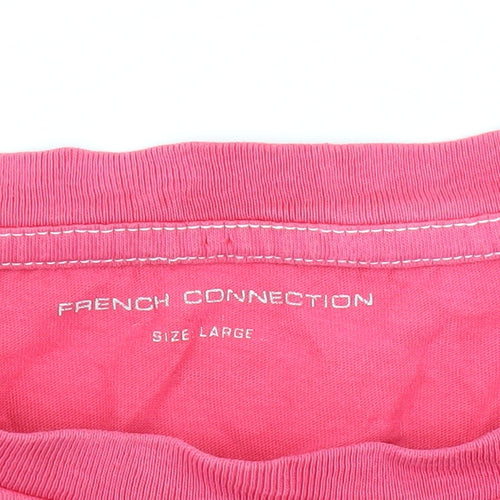 French Connection Pink Women's T-Shirt L