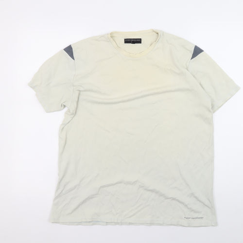 French Connection Men's Beige Medium Crew Neck T-Shirt
