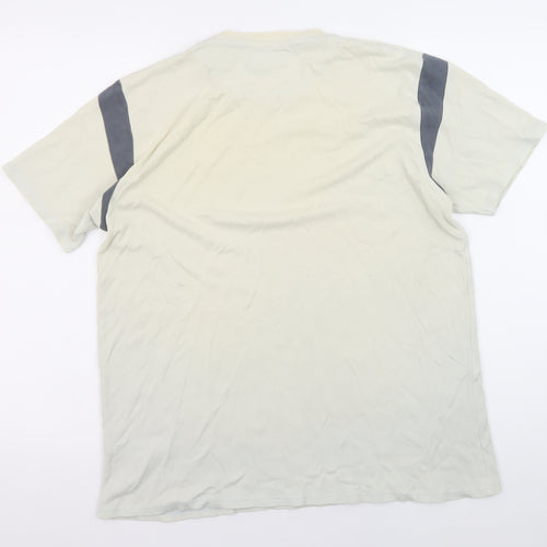 French Connection Men's Beige Medium Crew Neck T-Shirt