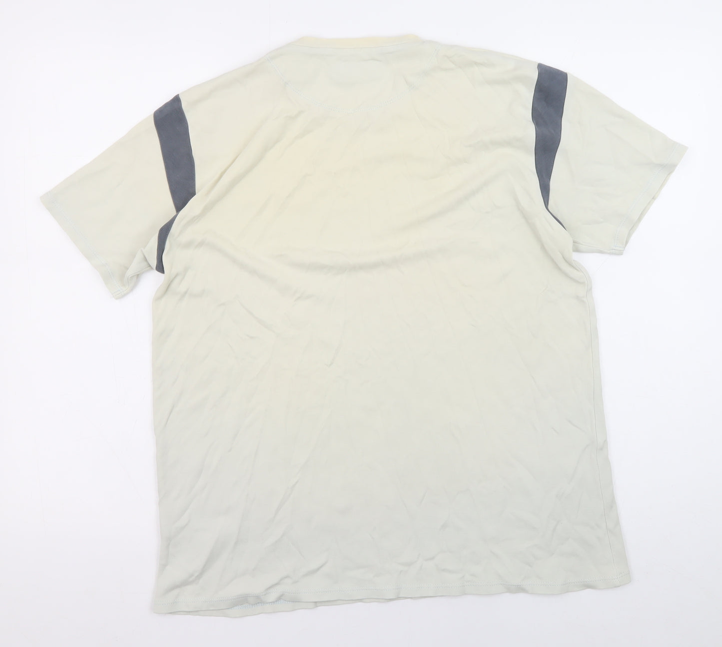 French Connection Men's Beige Medium Crew Neck T-Shirt