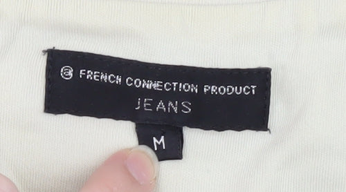 French Connection Men's Beige Medium Crew Neck T-Shirt