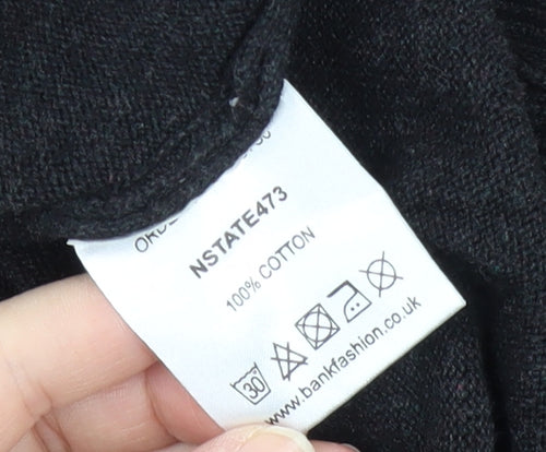 Nanny State Men's Black S Pullover Jumper Cotton